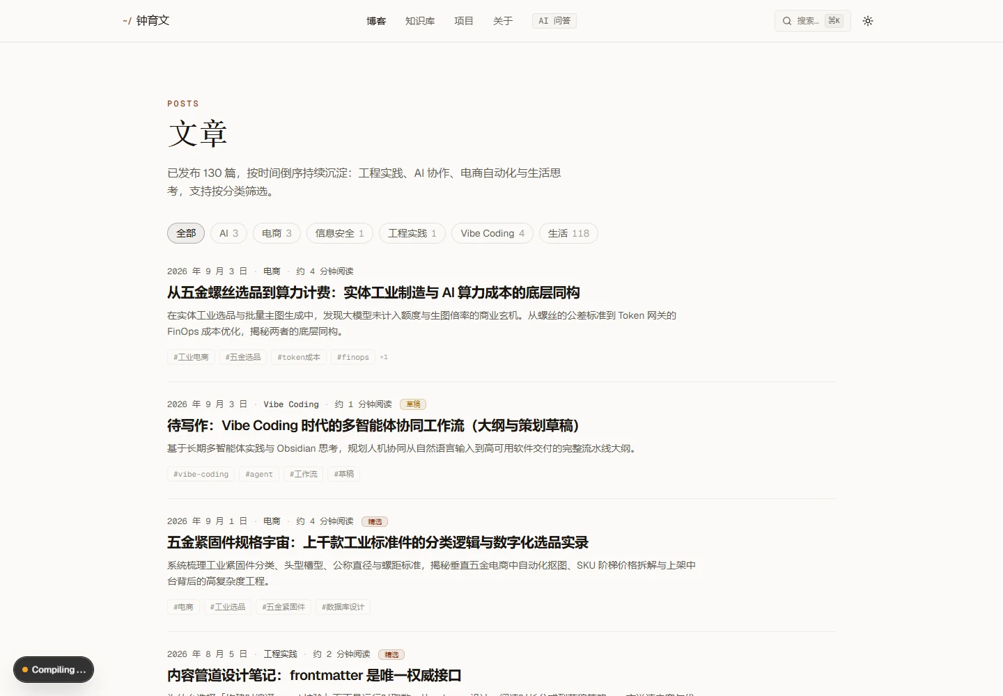 文章分类与列表